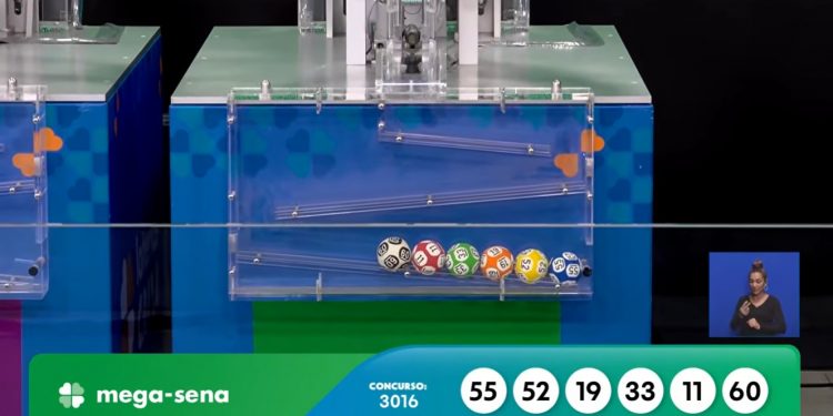 Mega-Sena, concurso 3016: confira os números sorteados